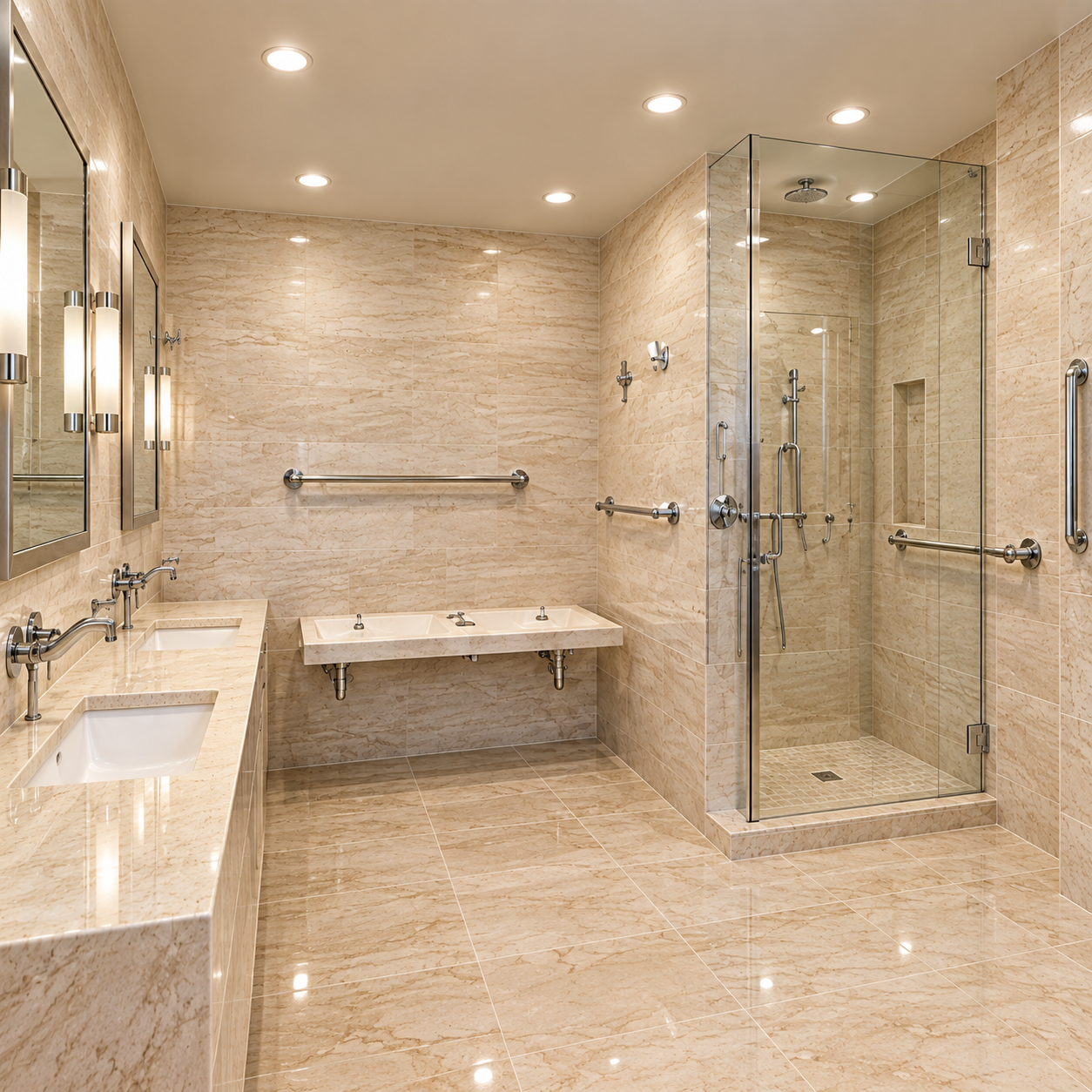 Accessible bathroom renovation